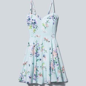 Aritzia Talula Mint Green Floral Lipinski Dress 10